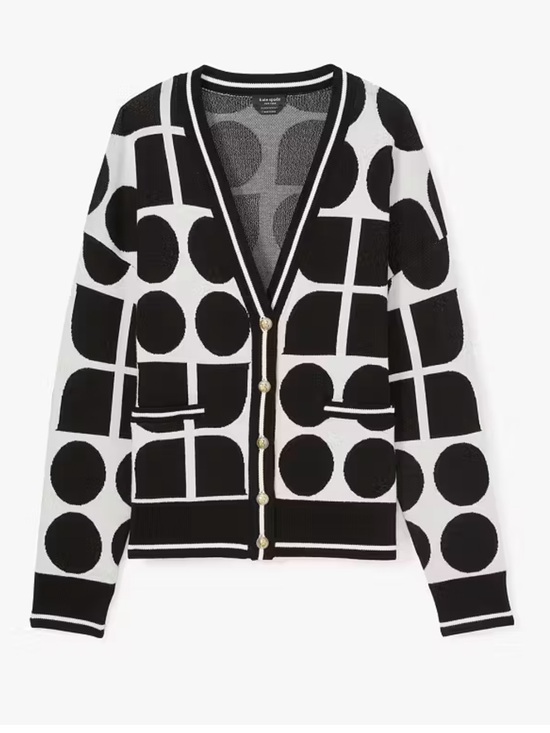 kate spade Sweaters - Kate Spade New York Noel Logo Cardigan Sweater NWT Size Large